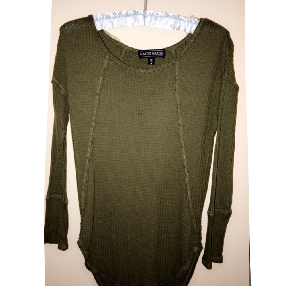 army green long sleeve dress tee